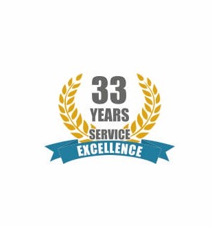 33 Years Service Excellence